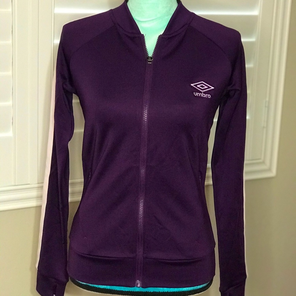 Umbro Women’s Purple Bomber Track Jacket Size XS
